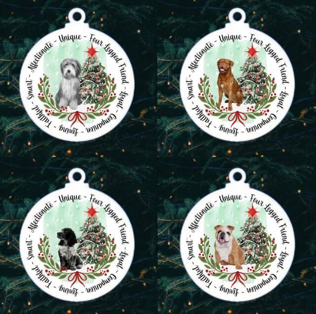 Dog Christmas Tree Decorations - Lots Of Breeds To Choose From - image 1