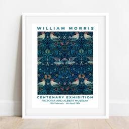 William Morris Birds Print Art Nouveau Floral Home Decor - thumbnail 2