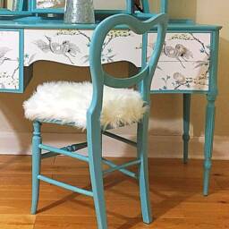 Dressing Table Set, Vanity Table, Dresser With Mirror, Chair - Created To Order - thumbnail 2