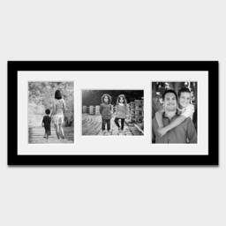 Multi Photo Picture Frame - Holds 3 10x8 Photos in A Black - thumbnail 3