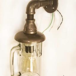 Sconce, Beer Mug, Wall Light. Lamp. With Vintage Style Edison Bulb. Weather Resistant - thumbnail 3