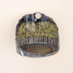 Forest Theme Candle Holder - Tea Light Holder, Wall Hanging Living Room Decor - thumbnail 2