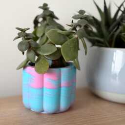 Jesmonite Handmade Plant Pot, Storage Pot - thumbnail 3