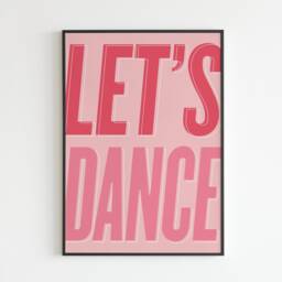 Lets Dance - Lyrics Music A3 A4 A5 Wall Art Poster Print Gift - thumbnail 3