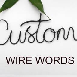 Personalized Wire Wall Art Name Sign, Metal Art, Words Nursery Custom Motto, Home Decor - thumbnail 2