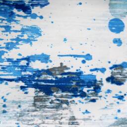 Rod Pocket Lined Panel Blue White Shades, Bedroom Home Decor Bathroom Valances - thumbnail 2