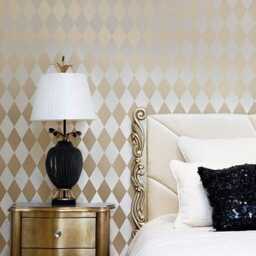 Harlequin Allover Stencil - Large Reusable Stencils For Diy Wall Decor Better Than Wallpaper - thumbnail 1