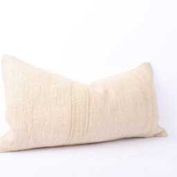 Kilim Lumbar Pillow Cover - 12x24 Turkish Woven Cushion - thumbnail 3