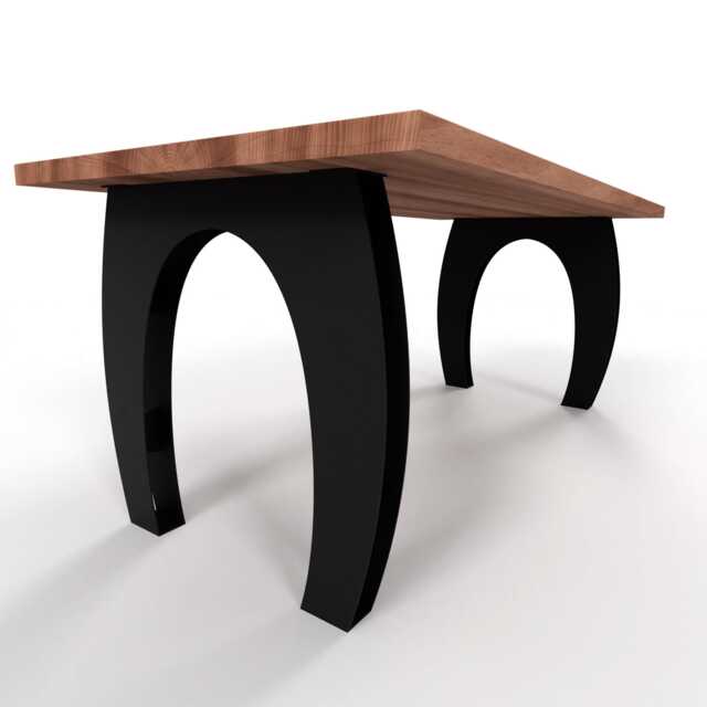 Industrial Chic Steel Table Legs Loft Style Dining Base, N24 - image 1