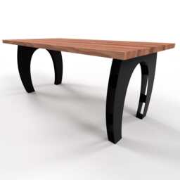 Industrial Chic Steel Table Legs Loft Style Dining Base, N24 - thumbnail 2