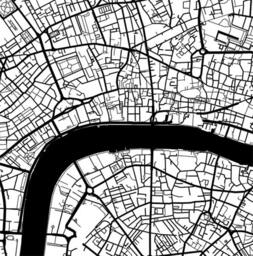 London Map - Black & White Wall Art, England Art Poster - thumbnail 3