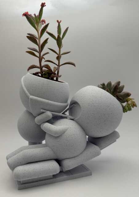 "Dentist Gift Quirky Succulent Planter ""Wee Jimmy Say Aaaah" - image 1