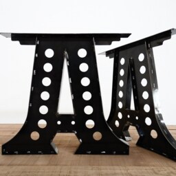 Industrial A-Shaped Steel Table Legs - 28 - thumbnail 2