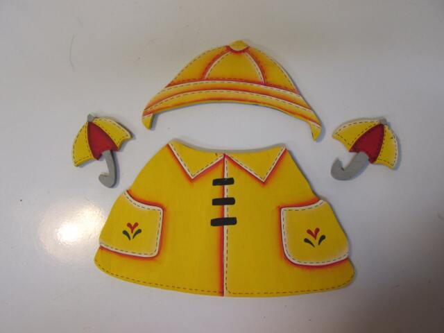 Welcome Bear, Raincoat, Teacher Gift, House Warming, Wall Hanging, Door Decor - image 1