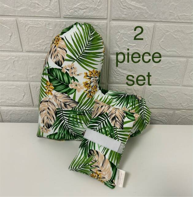 Green Leaves Mastectomy Gift Set Heart + Seatbelt Pillow Surgery Recovery Breast Top Lumpectomy Post-Op Chemo Port - image 1
