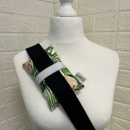 Green Leaves Mastectomy Gift Set Heart + Seatbelt Pillow Surgery Recovery Breast Top Lumpectomy Post-Op Chemo Port - thumbnail 3