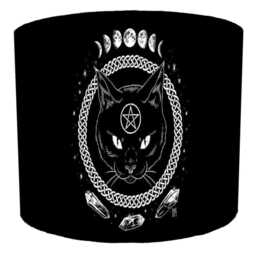 Wicca Pagan Drum Lampshades For Ceiling Light Shades Pendants Or Bedside, Table Lamp Shades, Gothic - thumbnail 2