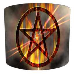 Wicca Pagan Drum Lampshades For Ceiling Light Shades Pendants Or Bedside, Table Lamp Shades, Gothic - thumbnail 3