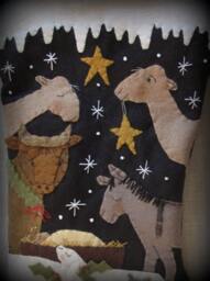 Made To Order Finished Piece Oh Holy Night Christmas Stocking By Cheswickcompany - thumbnail 3