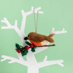 Personalised Robin Hanging Decoration - Personalized Christmas First Bauble Festive Traditional Gift Ideas - thumbnail 4