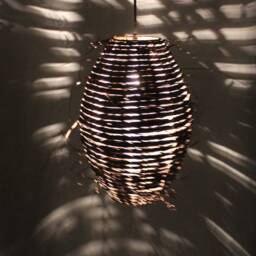 Rattan Pendant Light - Cocoon Shape, Bohemian Lighting - thumbnail 3