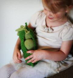 Crochet Pattern PDF - Peas in A Pod Baby Toy - An Original Wildcroft
