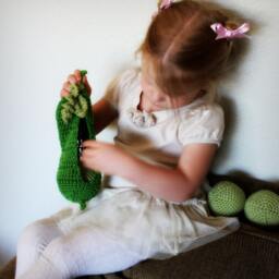 Crochet Pattern PDF - Peas in A Pod Baby Toy - An Original Wildcroft - thumbnail 2