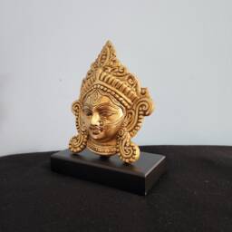 Durga Mask Statue Maa Shakti Goddess Face For Altar - 7.5 - thumbnail 2