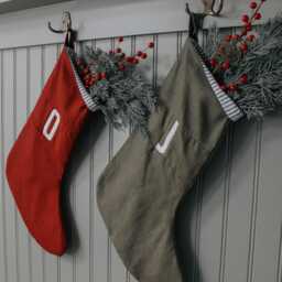 Personalized Christmas Stockings, Linen Stockings With Initial, Custom Family Rustic Decor, New Colorway - Exclusively On Etsy - thumbnail 3