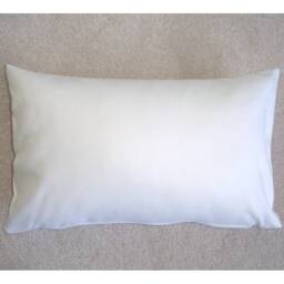 "10x16 Tempur Travel Pillow Cover With Zip Small 40x26cm White Bolster Oblong Cushion Case Sham Pillowcase 16""x10" - thumbnail 2