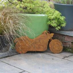 Rusty Metal Honda Vtx1300 Motorcycle Wall Art, Father's Day Gift - thumbnail 3