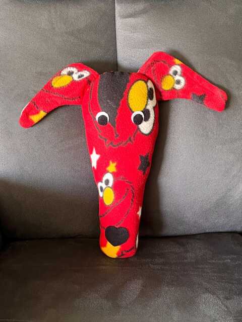 "Memory Sighthound Head Cushion. Made From Your Dog Blanket Approx Size 12"" L X 16" - image 1