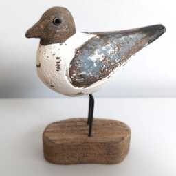 Sanderling On Wooden Plinth Ornament - thumbnail 2
