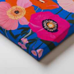 Flower Market Rotterdam Canvas Print Abstract Floral Wall Art - thumbnail 2