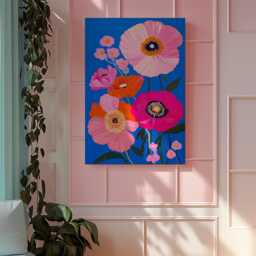 Flower Market Rotterdam Canvas Print Abstract Floral Wall Art - thumbnail 3