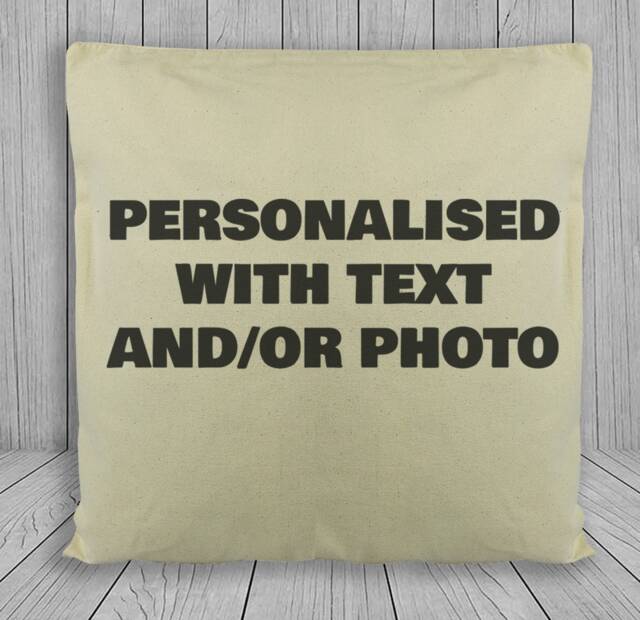 Personalised Cushion Cover - Natural Colour Photo Cushion, Home Gift, Printed Wedding Gifts, Anniversary Birthday Gift