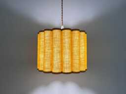 Wavy Linen Lampshade Pleated Pendant Or Table Lamp Shade - thumbnail 1