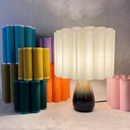 Wavy Linen Lampshade Pleated Pendant Or Table Lamp Shade - thumbnail 3
