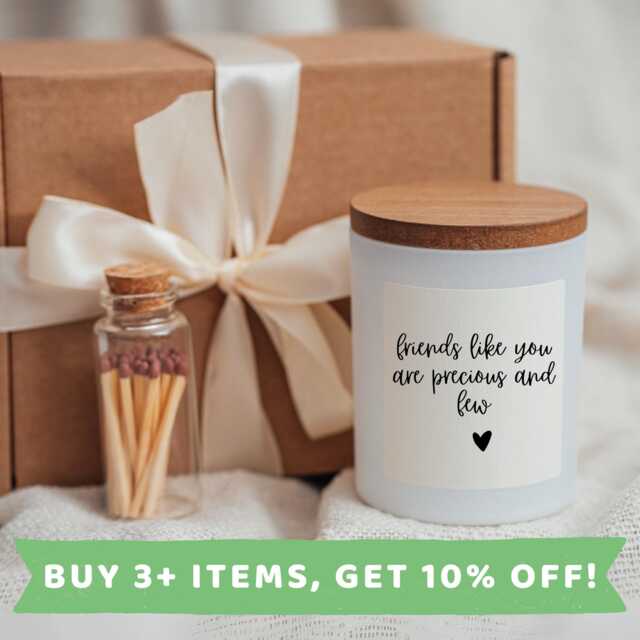 Friend Candle Gift Set Box Birthday Candles Necklace Bracelet Mugs - image 1