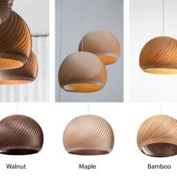 Natural Wood Pendant Light Veneer Lampshade For Dining Room - Kitchen Island Lighting Chandelier Us Prepaid Tariffs Fixture Wind - thumbnail 4