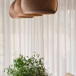 Natural Wood Pendant Light Veneer Lampshade For Dining Room - Kitchen Island Lighting Chandelier Us Prepaid Tariffs Fixture Wind - thumbnail 3