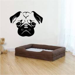 Boxer Dog Vinyl Wall Art, Decal, Sticker, Transfer, Mural, Removable, Decor, Rent Friendly, Interior, Exterior, Full Wall, Home Decor - 0975