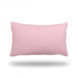 "Solid Pastel Pink Throw Pillow, Decorative Pillow Cover, Case - Rectangle 13"" X 22" - thumbnail 1