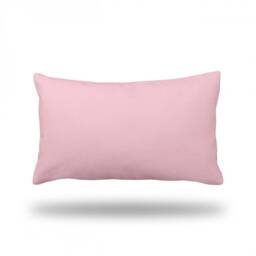 "Solid Pastel Pink Throw Pillow, Decorative Pillow Cover, Case - Rectangle 13"" X 22" - thumbnail 2