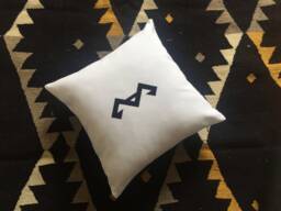 Aries Zodiac Sign, Birthday Pillow, Astrology Cushion, Horoscope Decor, Embroidered Cover, Authentic Symbol, Present For Her - thumbnail 1