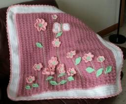 Flower Bed Blanket & Diaper Bag