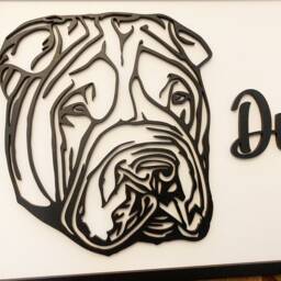 Personalised Shar Pei Wall Art - Shar-Pei Picture Gift Sign Frame Dog Lover - thumbnail 2