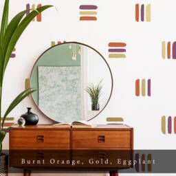 Abstract Line Wall Decals - Removable Stickers, Modern Geometric Art, Bedroom Decor, Unique Gift For Home - thumbnail 3