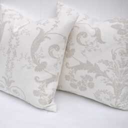 Laura Ashley Josette Cushion, Dark Linen Handmade With Austen Off White Back - thumbnail 4