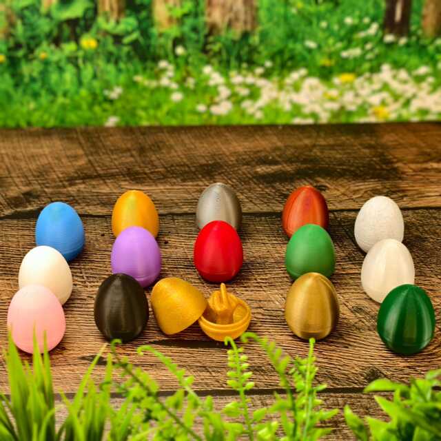 Munnygrubbers - Surprise Finger in Easter Egg - 15 Pack With Snap Fit Multicolor & Unique Designs Novelty Gag - image 1